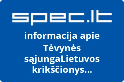 Tėvynės sąjungaLietuvos krikščionys demokratai