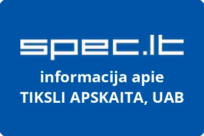 TIKSLI APSKAITA, UAB
