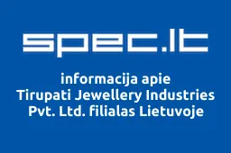 Tirupati Jewellery Industries Pvt. Ltd. filialas Lietuvoje iliustracija