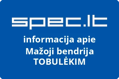 TOBULĖKIM, MB