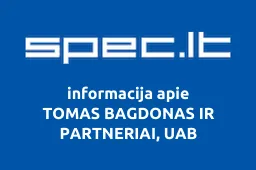 TOMAS BAGDONAS IR PARTNERIAI, UAB