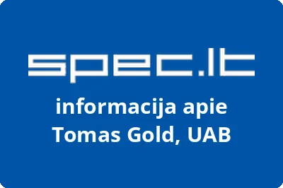Tomas Gold, UAB | spec.lt