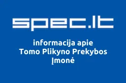 Tomo Plikyno Prekybos Įmonė | spec.lt