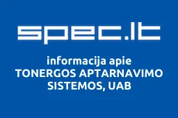 TONERGOS APTARNAVIMO SISTEMOS, UAB | spec.lt