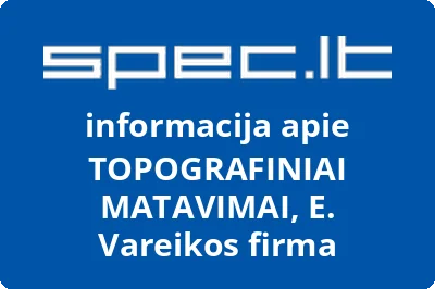 TOPOGRAFINIAI MATAVIMAI, UAB