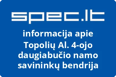 Topolių al. 4ojo daugiabučio namo savininkų bendrija