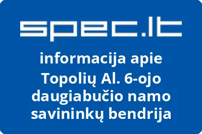 Topolių al. 6ojo daugiabučio namo savininkų bendrija