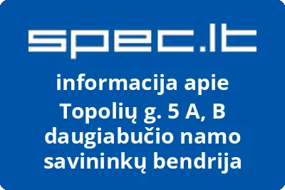 Topolių g. 5 A, B daugiabučio namo savininkų bendrija | spec.lt
