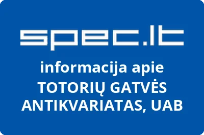 Totorių gatvės antikvariatas, UAB