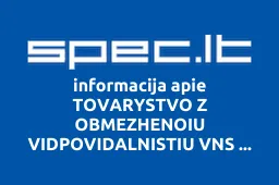 TOVARYSTVO Z OBMEZHENOIU VIDPOVIDALNISTIU VNS ATSTOVYBĖ LIETUVOJE | spec.lt