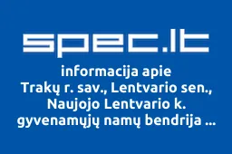 Trakų r. sav., Lentvario sen., Naujojo Lentvario k. gyvenamųjų namų bendrija Saulės kalvos | spec.lt