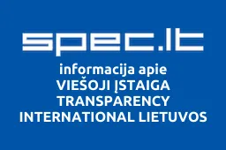 VIEŠOJI ĮSTAIGA TRANSPARENCY INTERNATIONAL LIETUVOS SKYRIUS | spec.lt