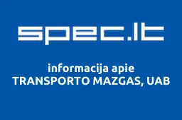 TRANSPORTO MAZGAS, UAB | spec.lt