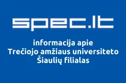 Trečiojo amžiaus universiteto Šiaulių filialas | spec.lt