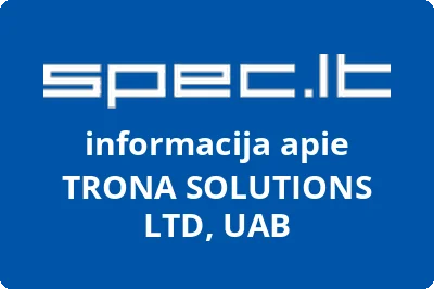 TRONA SOLUTIONS LTD, UAB | spec.lt