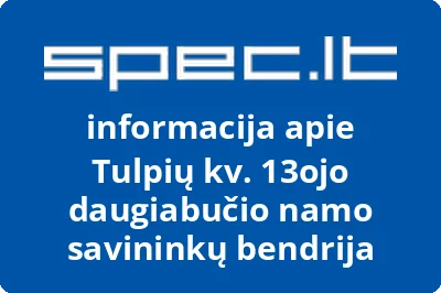 Tulpių kv. 13ojo daugiabučio namo savininkų bendrija