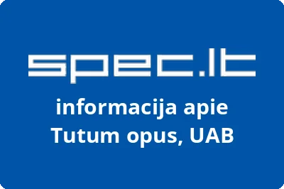 Tutum opus, UAB | spec.lt