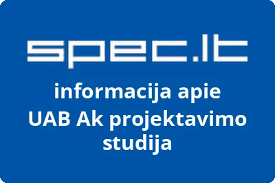 Ak projektavimo studija, UAB