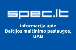 Baltijos maitinimo paslaugos, UAB | spec.lt