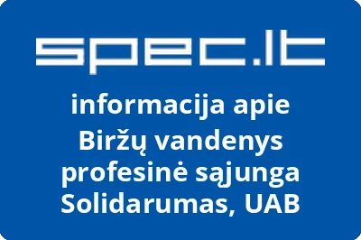 Biržų vandenys profesinė sąjunga Solidarumas, UAB