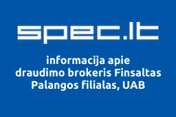draudimo brokeris Finsaltas Palangos filialas, UAB | spec.lt