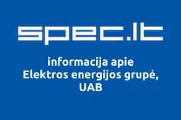 Elektros energijos grupė, UAB | spec.lt