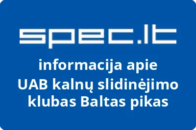 kalnų slidinėjimo klubas Baltas pikas, UAB
