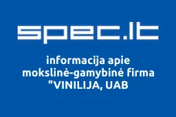 mokslinė-gamybinė firma "VINILIJA, UAB | spec.lt