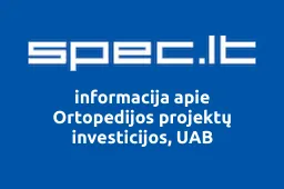 Ortopedijos projektų investicijos, UAB | spec.lt