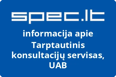 Tarptautinis konsultacijų servisas, UAB | spec.lt