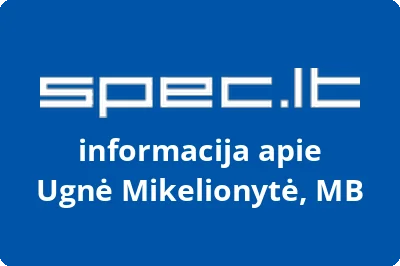 Ugnė Mikelionytė, MB | spec.lt