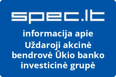 Ūkio banko investicinė grupė, UAB