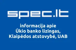 Ūkio banko lizingas, Klaipėdos atstovybė, UAB | spec.lt