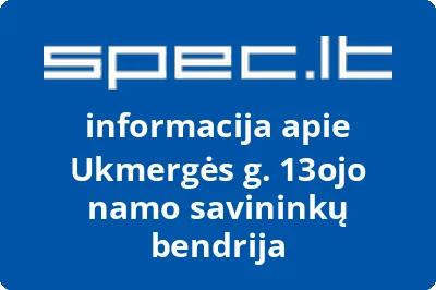 Ukmergės g. 13ojo namo savininkų bendrija