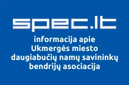 Ukmergės miesto daugiabučių namų savininkų bendrijų asociacija | spec.lt
