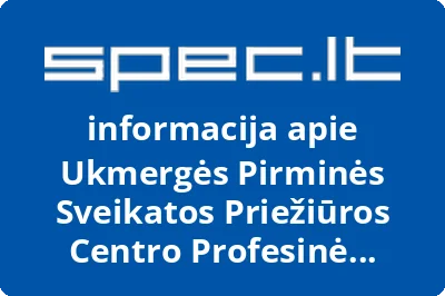 Ukmergės Pirminės Sveikatos Priežiūros Centro Profesinė Sąjunga Solidarumas