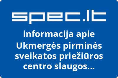 Ukmergės pirminės sveikatos priežiūros centro slaugos specialistų organizacija