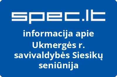 Ukmergės r. savivaldybės Siesikų seniūnija