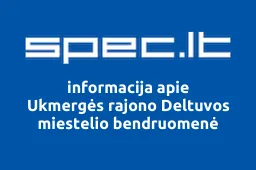 Ukmergės rajono Deltuvos miestelio bendruomenė | spec.lt