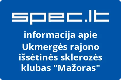 Ukmergės rajono išsėtinės sklerozės klubas Mažoras | spec.lt