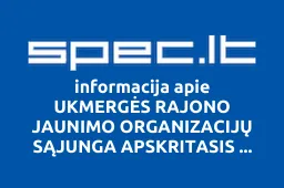 UKMERGĖS RAJONO JAUNIMO ORGANIZACIJŲ SĄJUNGA APSKRITASIS STALAS | spec.lt