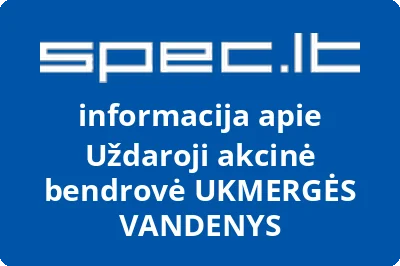 UKMERGĖS VANDENYS, UAB