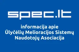 Ūlyčėlių Melioracijos Sistemų Naudotojų Asociacija | spec.lt