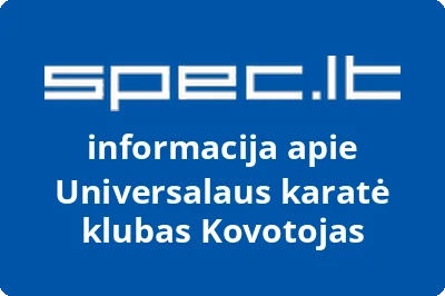Universalaus karatė klubas Kovotojas