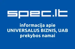 UNIVERSALUS BIZNIS, UAB prekybos namai | spec.lt