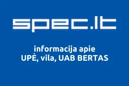 UPĖ, vila, UAB BERTAS | spec.lt