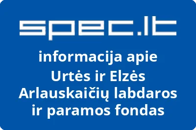 Urtės ir Elzės Arlauskaičių labdaros ir paramos fondas | spec.lt