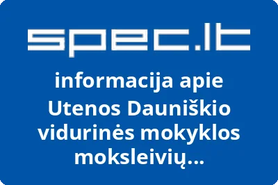 Utenos Dauniškio vidurinės mokyklos moksleivių bendruomenė | spec.lt
