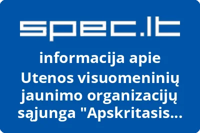 Utenos visuomeninių jaunimo organizacijų sąjunga Apskritasis stalas | spec.lt
