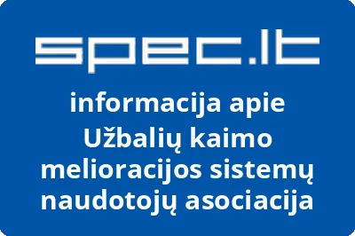 Užbalių kaimo melioracijos sistemų naudotojų asociacija